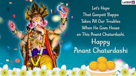 Anant Chaturdashi 2021: Ganpati Visarjan Slogans To Chant and Messages ...