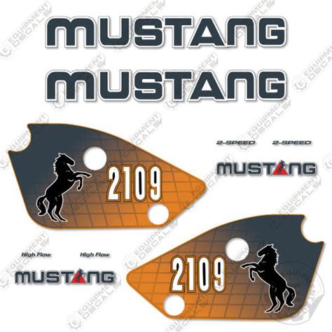 Fits Mustang 2109 Decal Kit Skid Steer – Equipment Decals