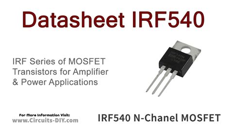 IRF540N MOSFET Pinout, Features, Equivalent Datasheet, 57% OFF