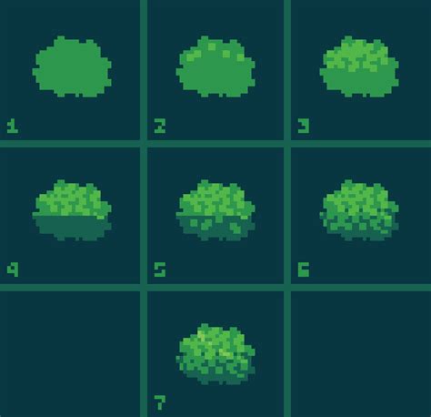 Simple Bush Tutorial : r/PixelArt