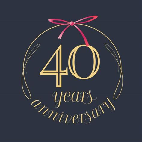 Best 40th Anniversary Illustrations, Royalty-Free Vector Graphics ...