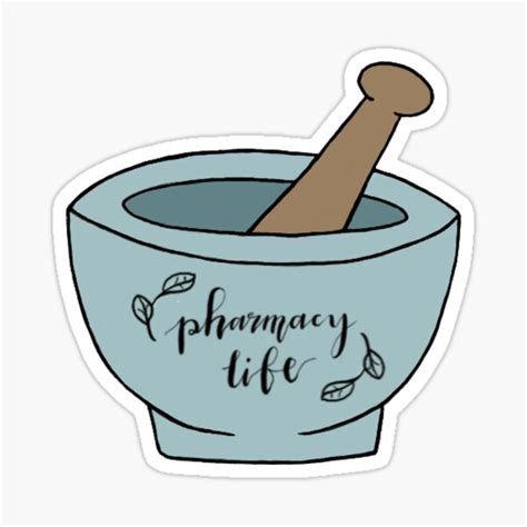 "Pharmacy Life" Sticker for Sale by RutgersLKS | Redbubble