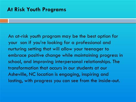 Lasting Results For Struggling Teens In At Risk Youth Programs by equinoxrtcseo - Issuu