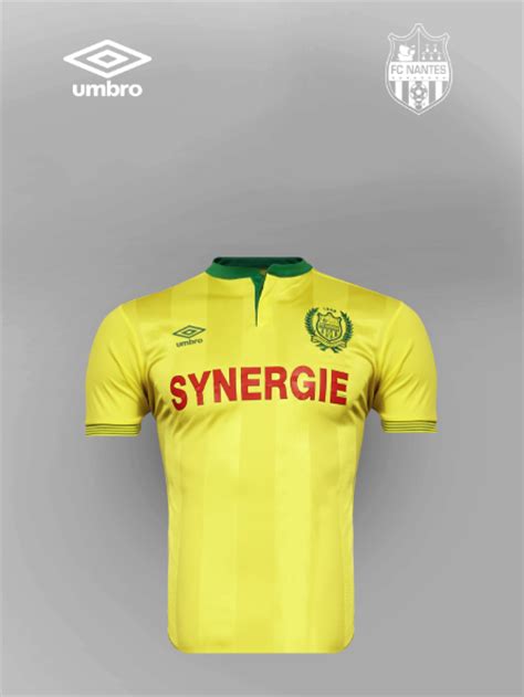 FC Nantes Umbro Jersey 2015-16 Nantes New Umbro Home Kit 15-16 ...