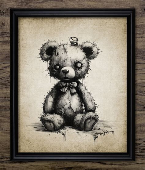 Broken Teddy Bear Drawing