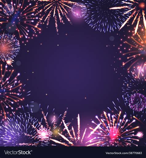 Firework animation frame Royalty Free Vector Image