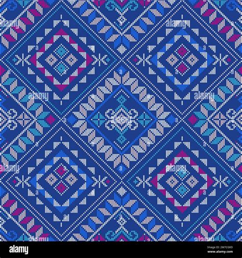 Yakan weaving inspired vector seamless pattern - Filipino folk art ...