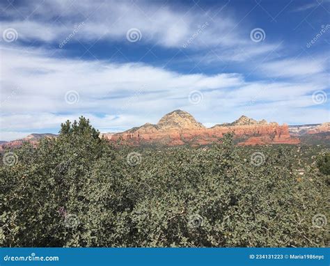 View from Airport Overlook in Sedona, Arizona in November. Stock Image ...