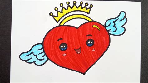 Heart Drawing || Heart Drawing With Colour || Easy Drawing For Kids ...