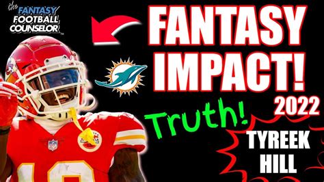 Tyreek Hill Fantasy Football Impact 2022 - Miami Dolphins Stud? - YouTube