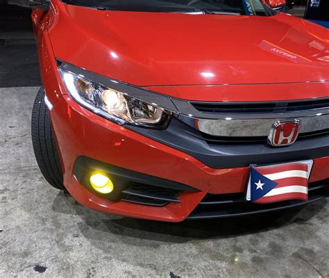 Installed yellow LED fog lights : r/Honda