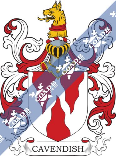 Cavendish Family Crest, Coat of Arms and Name History