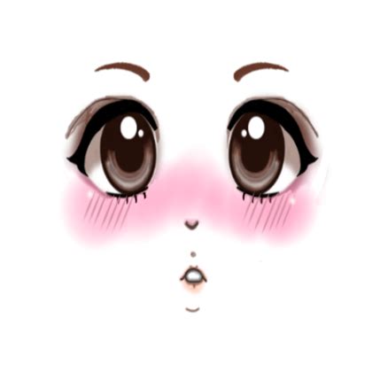 Roblox Anime Face Makeup Png