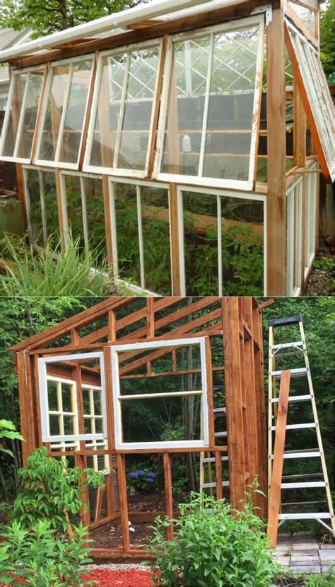 12 Most Beautiful DIY Shed Ideas with Reclaimed Windows - A Piece Of Rainbow