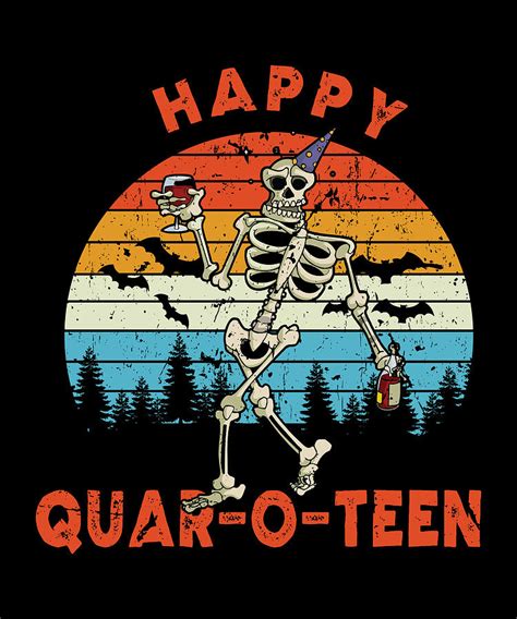 Happy Quar-o-teen halloween Party Digital Art by Anh Phan - Fine Art America