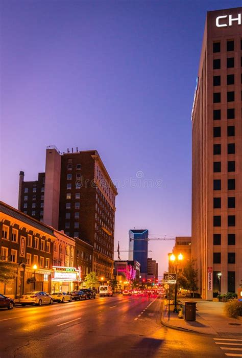 Lexington Main Street at Night Editorial Photography - Image of building, america: 255288192