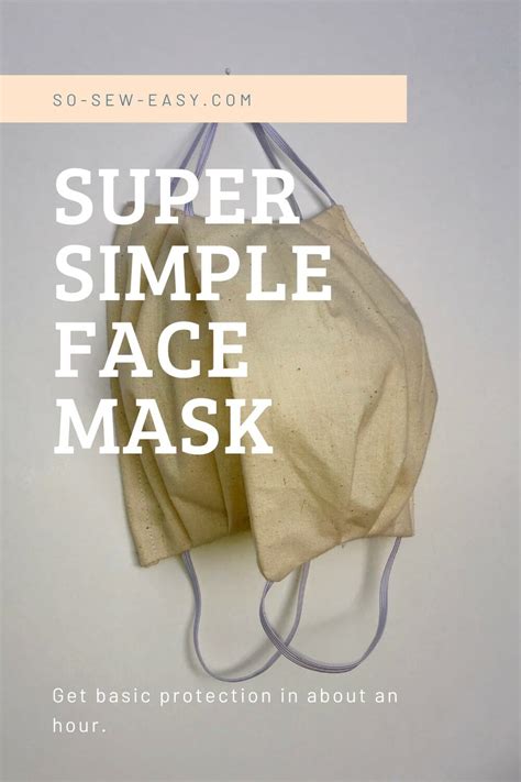 Super Simple Face Mask Pattern For Adults And Kids – Sewing