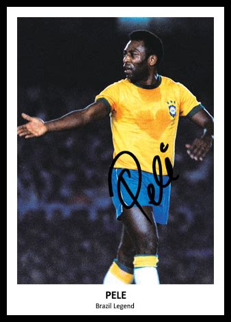 Footy Prints » Pele Signed & Framed