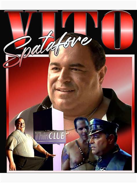 "Vito-Spatafore-From-The-Sopranos-Homage" Poster by LynneShaws | Redbubble