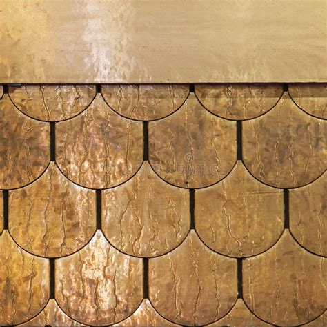 Copper Roof Tiles stock photo. Image of background, metal - 126717610