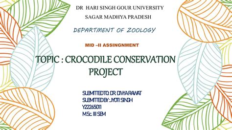 CROCODILE PROJECT ECOLOGY CONSERVATION OF CROCODILES | PPT