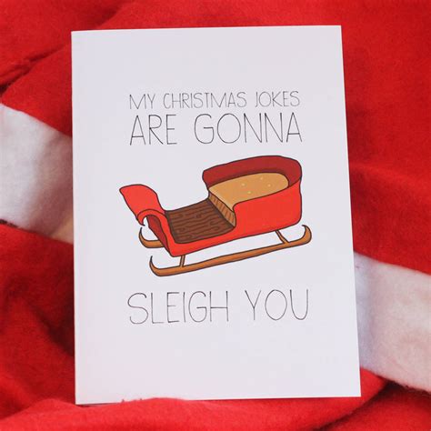 christmas joke christmas card by indieberries | notonthehighstreet.com