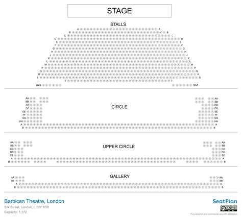 Barbican Theatre London Seating Plan & Seat View Photos | SeatPlan