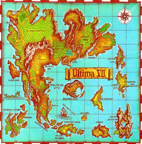 Ultima VII map of Britannia - The Codex of Ultima Wisdom, a wiki for ...