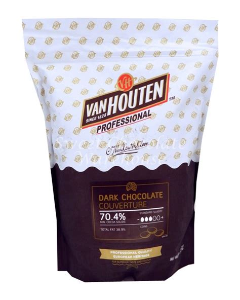 Van Houten Dark Chocolate – Couverture Chocolate 70.4% – 1.5kg | Sweet Chocolate Warehouse