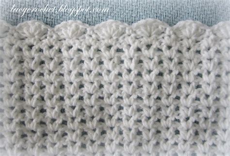 Lacy Crochet: V-Stitch Baby Afghan with Scalloped Trim