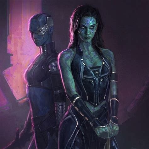 Gamora and Nebula - Guardians of the Galaxy Fan Art (37447145) - Fanpop