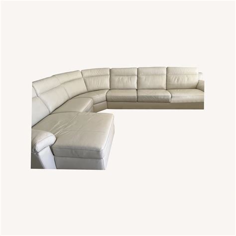 Macy's 6-piece Leather Sectional Sofa - AptDeco