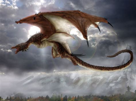 dragon flying high Fairy Dragon, Fantasy Dragon, Dragon Art, Red Dragon ...