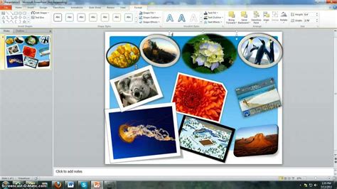 How to create a collage using powerpoint - YouTube