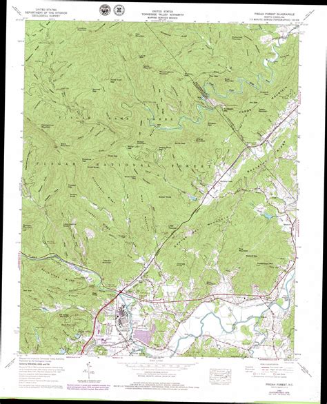 Pisgah Forest topographic map, NC - USGS Topo Quad 35082c6