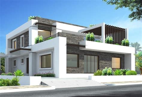 House Design In 3d Two Story Commercial Building Model 3d Model 3d ...