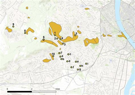 Map of the southern part of the Buda Hills with the geological... | Download Scientific Diagram