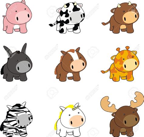 Baby Animals Cartoon Pictures