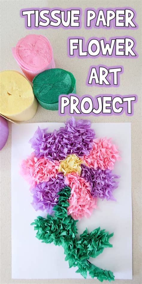 Tissue Paper Flower Art Project | Woo! Jr. Kids Activities : Children's Publishing