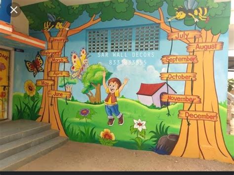 Kindergarten Classroom Decor, Kindergarten Design, Classroom Walls, School Wall Art Ideas ...