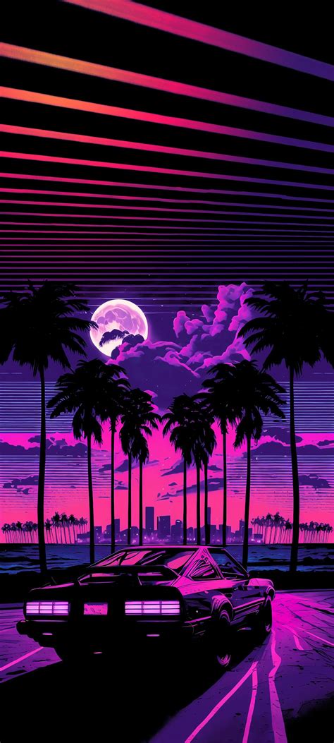 Synthwave 80s retro vibe : r/iphonewallpapers