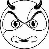 Angry Evil Emoticon Coloring Page  Wecoloringpagecom sketch template