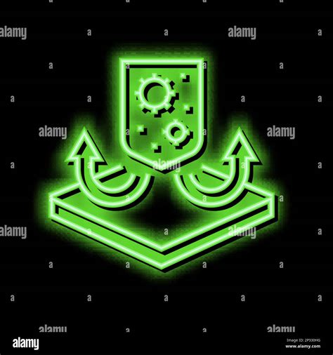 antibacterial fabrics properties neon glow icon illustration Stock Vector Image & Art - Alamy