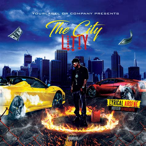 The City Litty Mixtape Cover Template | MixtapeCovers.net