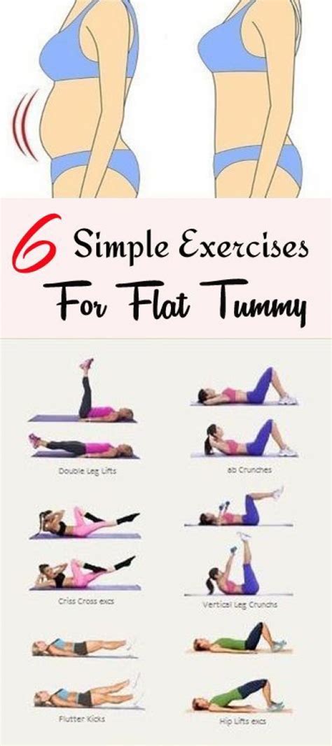 6 Simple Exercises For Flat Tummy In 3 Weeks | Dream Lifestyle #burnfat ...