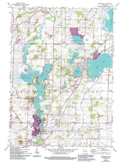 Waterford topographic map, WI - USGS Topo Quad 42088g2