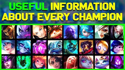 Useful Information About EVERY League of Legends Champion!