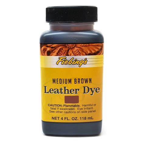 Fiebing's Pro Leather Dye 4 oz. Medium Brown ⋆ Saddles N Such | SMC