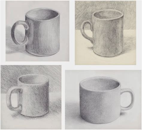 The Rolling Artroom: Mug Drawings - 2nd Semester - Drawing Class