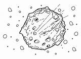 Asteroid To Print Coloring Page  Free Printable Pages sketch template